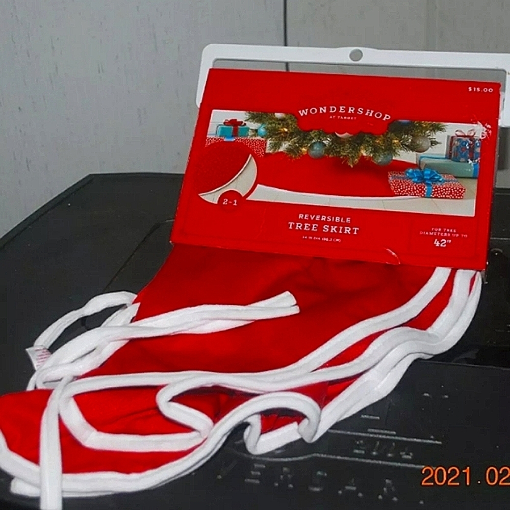 💖Wondershop Reversible 2 in 1 Tree Skirt